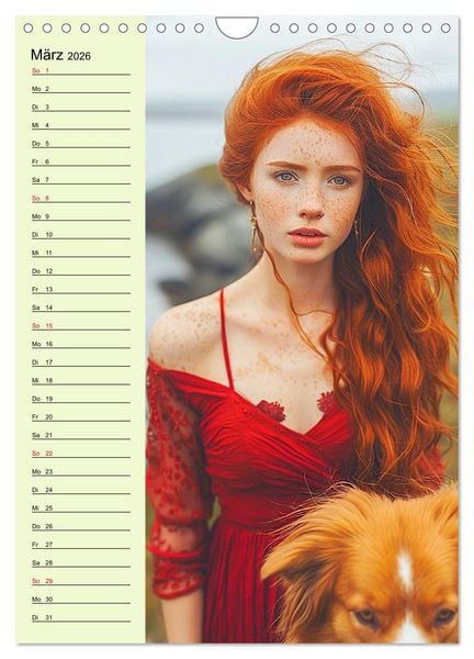 Produktbild: Rote Sch&ouml;nheiten. Nat&uuml;rliche Eleganz und wilde Anmut (Wandkalender 2026 DIN A4 hoch), CALVENDO Monatskalender