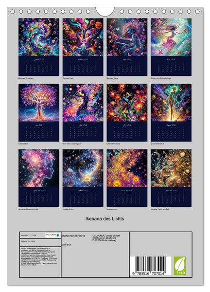 Produktbild: Ikebana des Lichts (Wandkalender 2026 DIN A4 hoch), CALVENDO Monatskalender