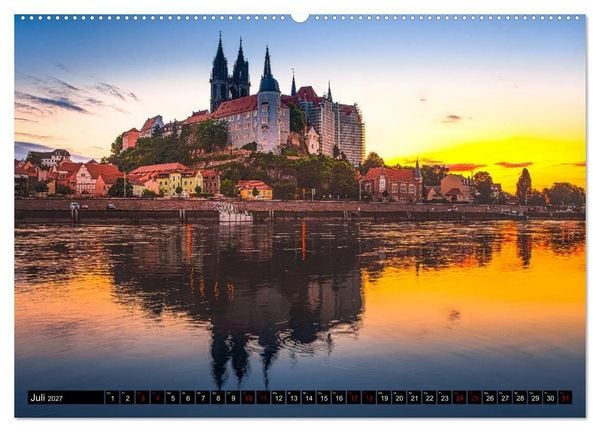 Produktbild: Mei&szlig;en Impressionen (Wandkalender 2027 DIN A2 quer), CALVENDO Monatskalender