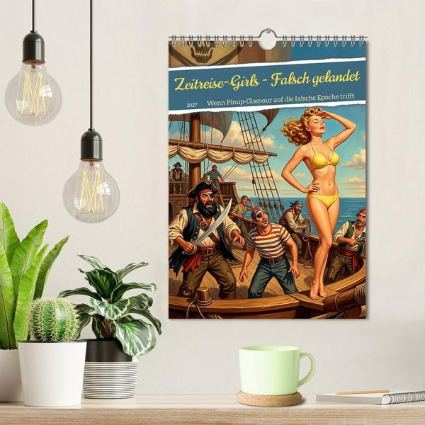 Produktbild: Zeitreise-Girls - Falsch gelandet (Wandkalender 2027 DIN A4 hoch), CALVENDO Monatskalender