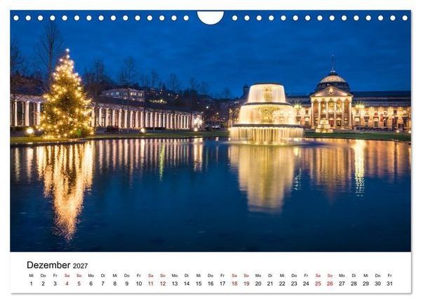 Produktbild: Wiesbadener Impressionen (Wandkalender 2027 DIN A4 quer), CALVENDO Monatskalender
