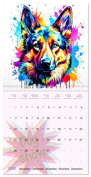 Produktbild: Dog show (Wall Calendar 2026 12 &times; 12 Inch) CALVENDO 12 Month Wall Calendar
