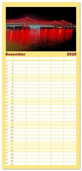 Produktbild: Familienplaner 2026 - So sch&ouml;n ist New Orleans mit 5 Spalten (Wandkalender, 21 x 45 cm) CALVENDO