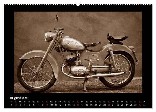 Produktbild: Motorrad Oldtimer aus &Ouml;sterreich (Wandkalender 2026 DIN A2 quer), CALVENDO Monatskalender