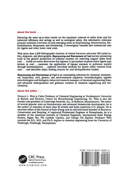 Produktbild: Bioprocessing and Biotreatment of Coal
