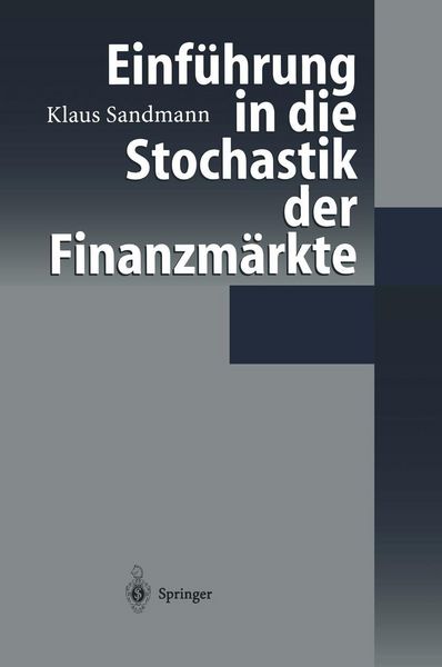 Produktbild: Einf&uuml;hrung in die Stochastik der Finanzm&auml;rkte