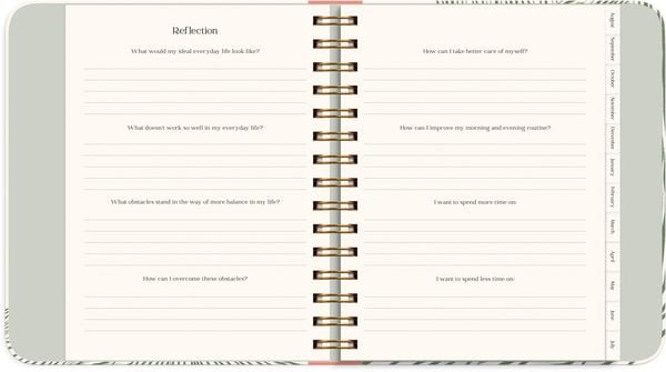 Produktbild: Life Planner Decor Green flow 26/27