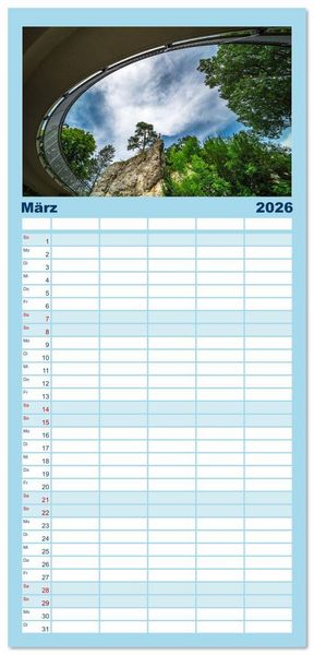 Produktbild: Familienplaner 2026 - Sigmaringen - h&uuml;bsche Kleinstadt an der Donau mit 5 Spalten (Wandkalender, 21 x 45 cm) CALVENDO