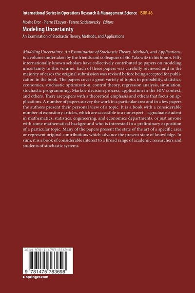 Produktbild: Modeling Uncertainty