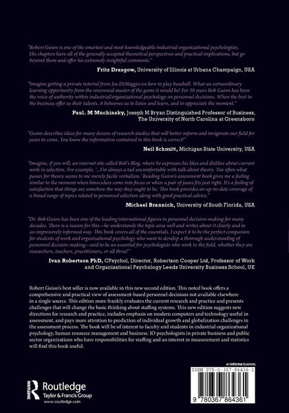 Produktbild: Assessment, Measurement, and Prediction for Personnel Decisions