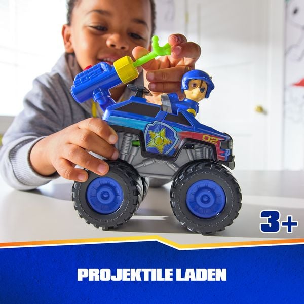 Produktbild: PAW Patrol Rescue Wheels - Chases Monstertruck Fahrzeug mit Geschoss-Abwurf und Chase Hundefigur, Spielzeug f&uuml;r Kinder ab 3 Jahren