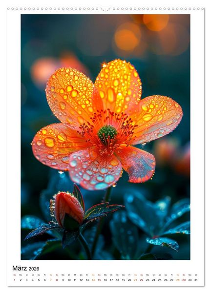 Produktbild: Bl&uuml;ten traumhaft (hochwertiger Premium Wandkalender 2026 DIN A2 hoch), Kunstdruck in Hochglanz