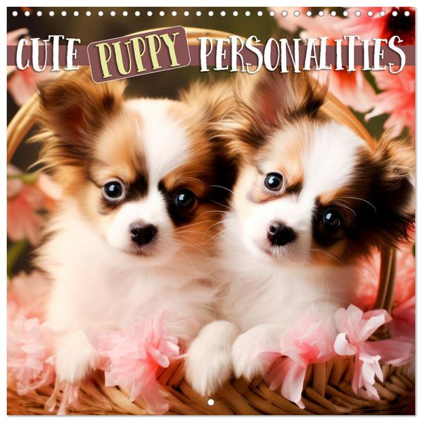 Produktbild: Cute PUPPY PERSONALITIES (Wall Calendar 2026 12 &times; 12 Inch) CALVENDO 12 Month Wall Calendar