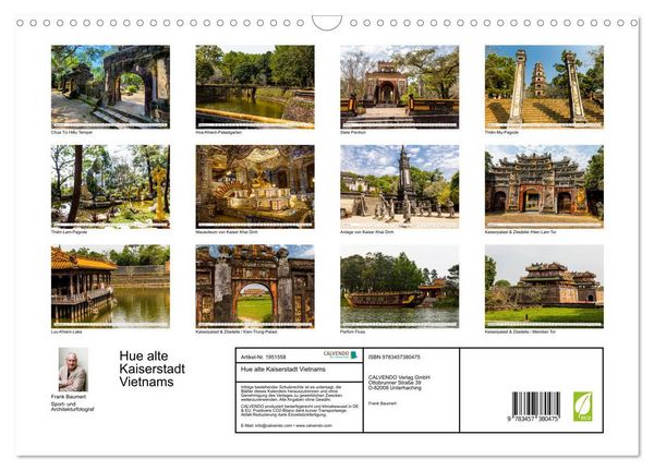 Produktbild: Hue alte Kaiserstadt Vietnams (Wandkalender 2026 DIN A3 quer), CALVENDO Monatskalender