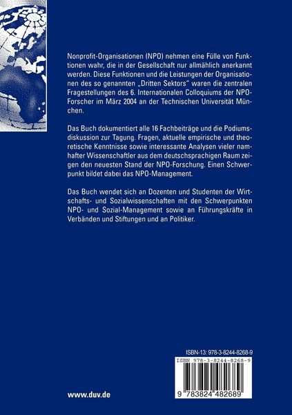 Produktbild: Funktionen und Leistungen von Nonprofit-Organisationen