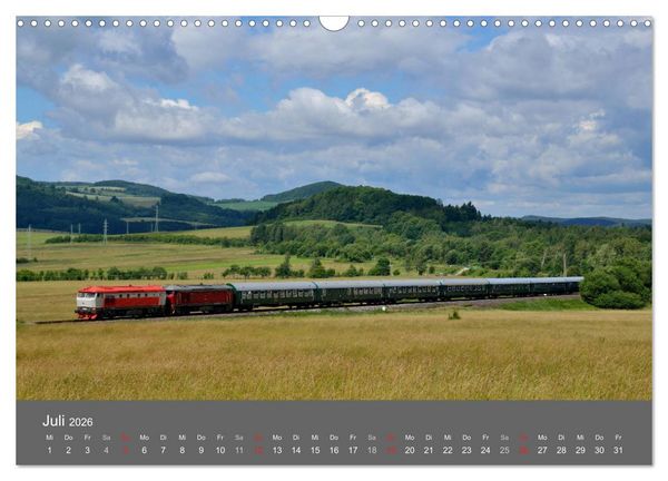Produktbild: Eisenbahn Kalender 2026 - Oberlausitz und Nachbarl&auml;nder (Wandkalender 2026 DIN A3 quer), CALVENDO Monatskalender