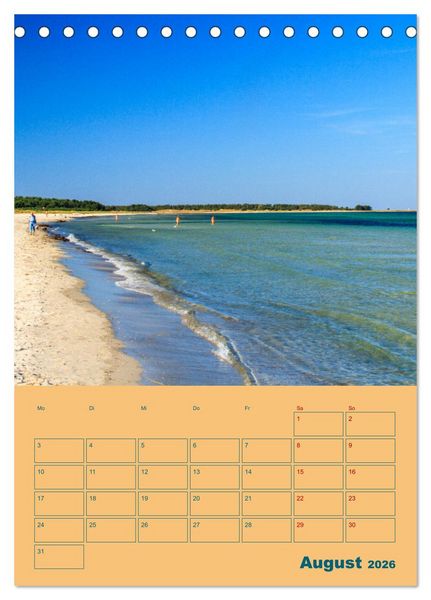 Produktbild: Fischland-Dar&szlig;-Zingst Terminplaner (Tischkalender 2026 DIN A5 hoch), CALVENDO Monatskalender