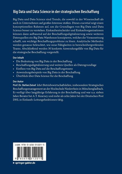 Produktbild: Big Data und Data Science in der strategischen Beschaffung