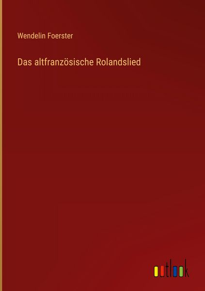 Produktbild: Das altfranz&ouml;sische Rolandslied