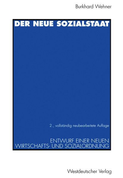 Produktbild: Der neue Sozialstaat