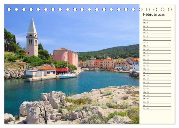 Produktbild: Kroatien (Tischkalender 2026 DIN A5 quer), CALVENDO Monatskalender