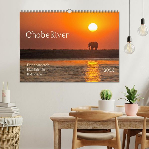 Produktbild: Chobe River - Eine spannende Flussfahrt in Botswana (Wandkalender 2026 DIN A2 quer), CALVENDO Monatskalender