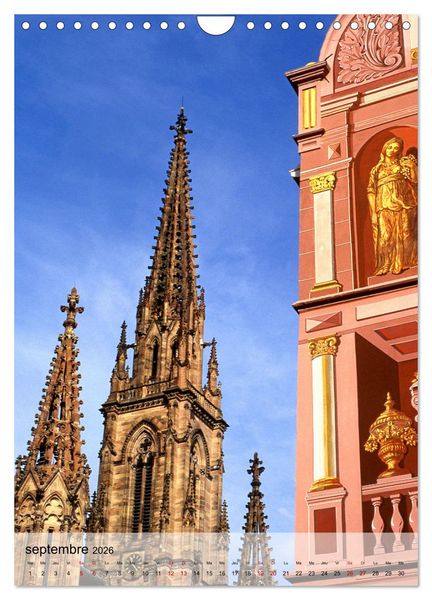 Produktbild: Cit&eacute;s de France (Calendrier mural 2026 DIN A4 horizontal), CALVENDO calendrier mensuel