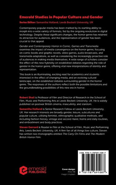 Produktbild: Gender and Contemporary Horror in Comics, Games and Transmedia