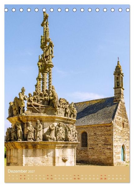 Produktbild: Facetten der Bretagne. Granit, Meer und Geschichte (Tischkalender 2027 DIN A5 hoch), CALVENDO Monatskalender