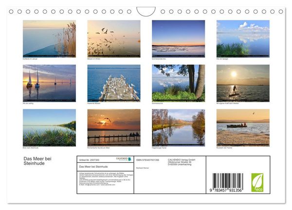 Produktbild: Das Meer bei Steinhude (Wandkalender 2026 DIN A4 quer), CALVENDO Monatskalender