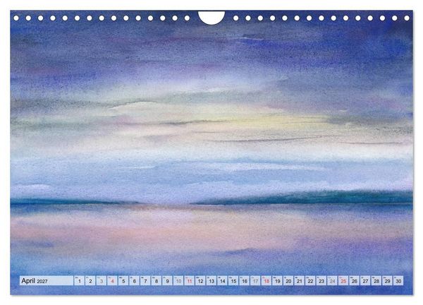 Produktbild: Komm mit ans Meer &ndash; Aquarelle (Wandkalender 2027 DIN A4 quer), CALVENDO Monatskalender