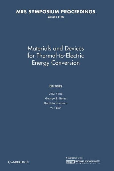 Produktbild: Materials and Devices for Thermal-To-Electric Energy Conversion