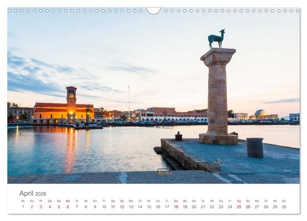 Produktbild: RHODOS Impressionen (Wandkalender 2026 DIN A3 quer), CALVENDO Monatskalender