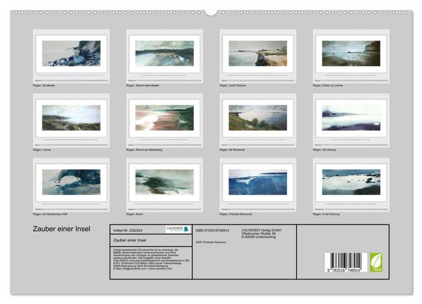 Produktbild: Zauber einer Insel (hochwertiger Premium Wandkalender 2026 DIN A2 quer), Kunstdruck in Hochglanz