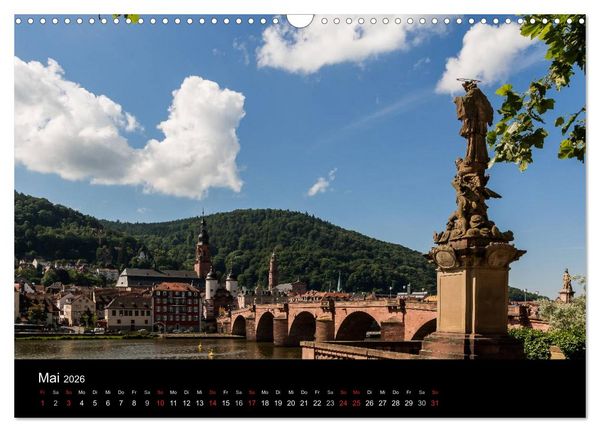 Produktbild: Heidelberger Stadtansichten (Wandkalender 2026 DIN A3 quer), CALVENDO Monatskalender