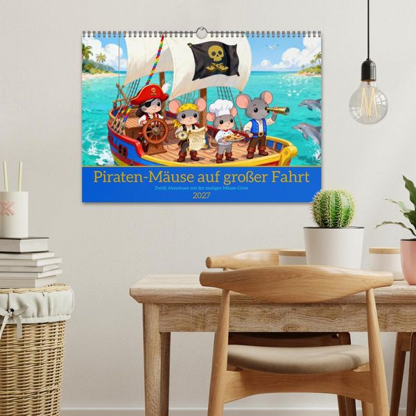 Produktbild: Piraten-M&auml;use auf gro&szlig;er Fahrt (Wandkalender 2027 DIN A3 quer), CALVENDO Monatskalender