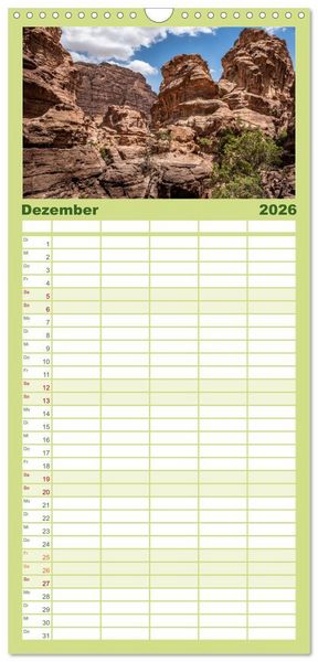 Produktbild: Familienplaner 2026 - Petra Impressionen mit 5 Spalten (Wandkalender, 21 x 45 cm) CALVENDO