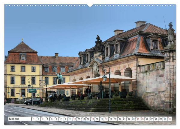 Produktbild: Fulda - die Barockstadt (hochwertiger Premium Wandkalender 2026 DIN A2 quer), Kunstdruck in Hochglanz