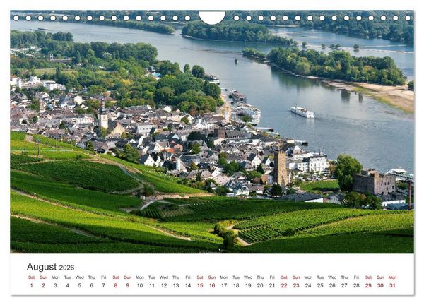 Produktbild: Rhine Valley and Castles (Wall Calendar 2026 DIN A4 landscape), CALVENDO 12 Month Wall Calendar