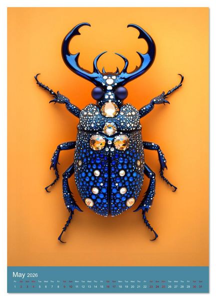 Produktbild: Sparkeling Creepy Crawlies (Wall Calendar 2026 DIN A4 portrait), CALVENDO 12 Month Wall Calendar