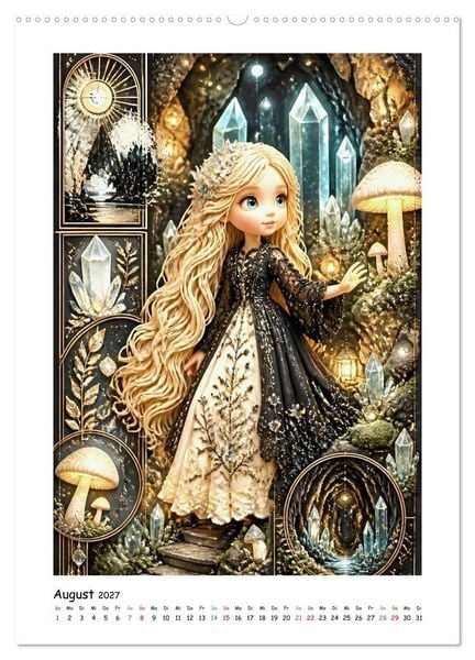 Produktbild: Stella im Reich der Mondbl&uuml;ten (hochwertiger Premium Wandkalender 2027 DIN A2 hoch), Kunstdruck in Hochglanz