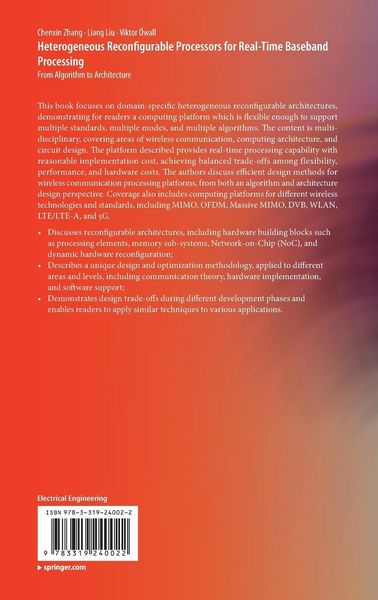 Produktbild: Heterogeneous Reconfigurable Processors for Real-Time Baseband Processing