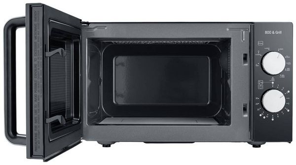 Produktbild: Severin MW 7762 Mikrowelle Schwarz, Edelstahl 800W Grillfunktion