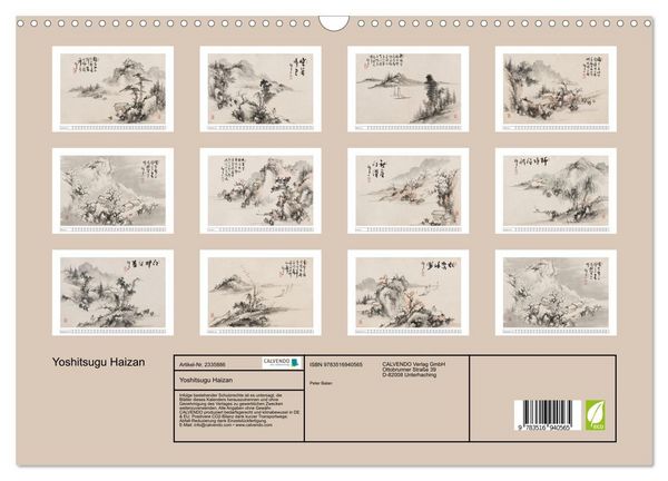 Produktbild: Yoshitsugu Haizan (Wandkalender 2027 DIN A3 quer), CALVENDO Monatskalender