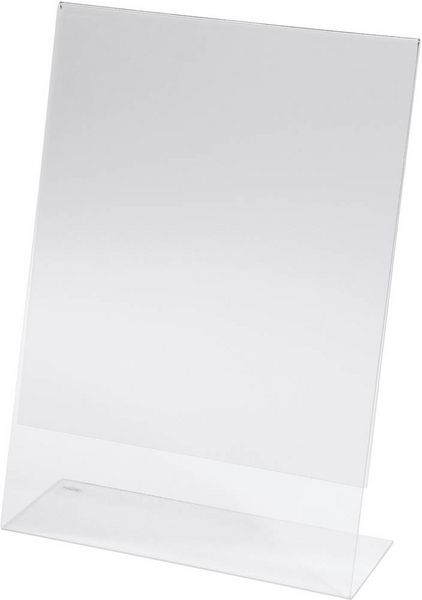 Produktbild: Sigel TA210 Tischaufsteller L-Form Verwendung f&uuml;r Papierformat: DIN A4 Glasklar 1 St.