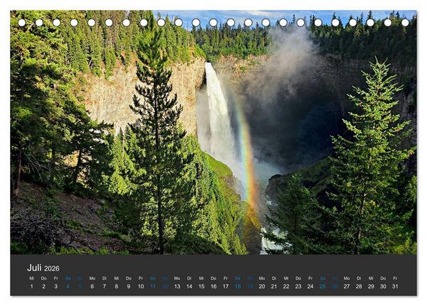 Produktbild: Der weite Westen Kanadas - Banff und Yoho National Park (Tischkalender 2026 DIN A5 quer), CALVENDO Monatskalender