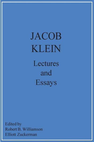 Produktbild: Jacob Klein Lectures and Essays