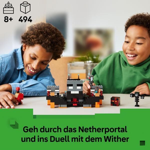 Produktbild: LEGO Minecraft 21590 Duell mit dem Wither, Kinder Geschenk f&uuml;r Gamer