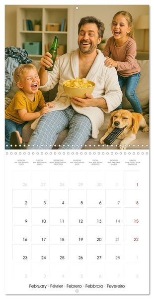 Produktbild: The Great Man Calendar. A year full of male chaos. (Wall Calendar 2026 12 &times; 12 Inch) CALVENDO 12 Month Wall Calendar
