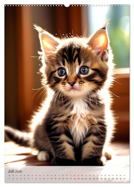 Produktbild: Katzenkinder (Wandkalender 2026 DIN A2 hoch), CALVENDO Monatskalender